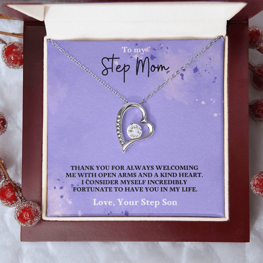 Stepmom- Fortunate to have you in my life-Forever Love Necklace