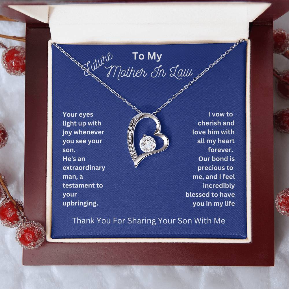 Mother-In-Law- Sharing Your Son with Me-Forever Love Necklace