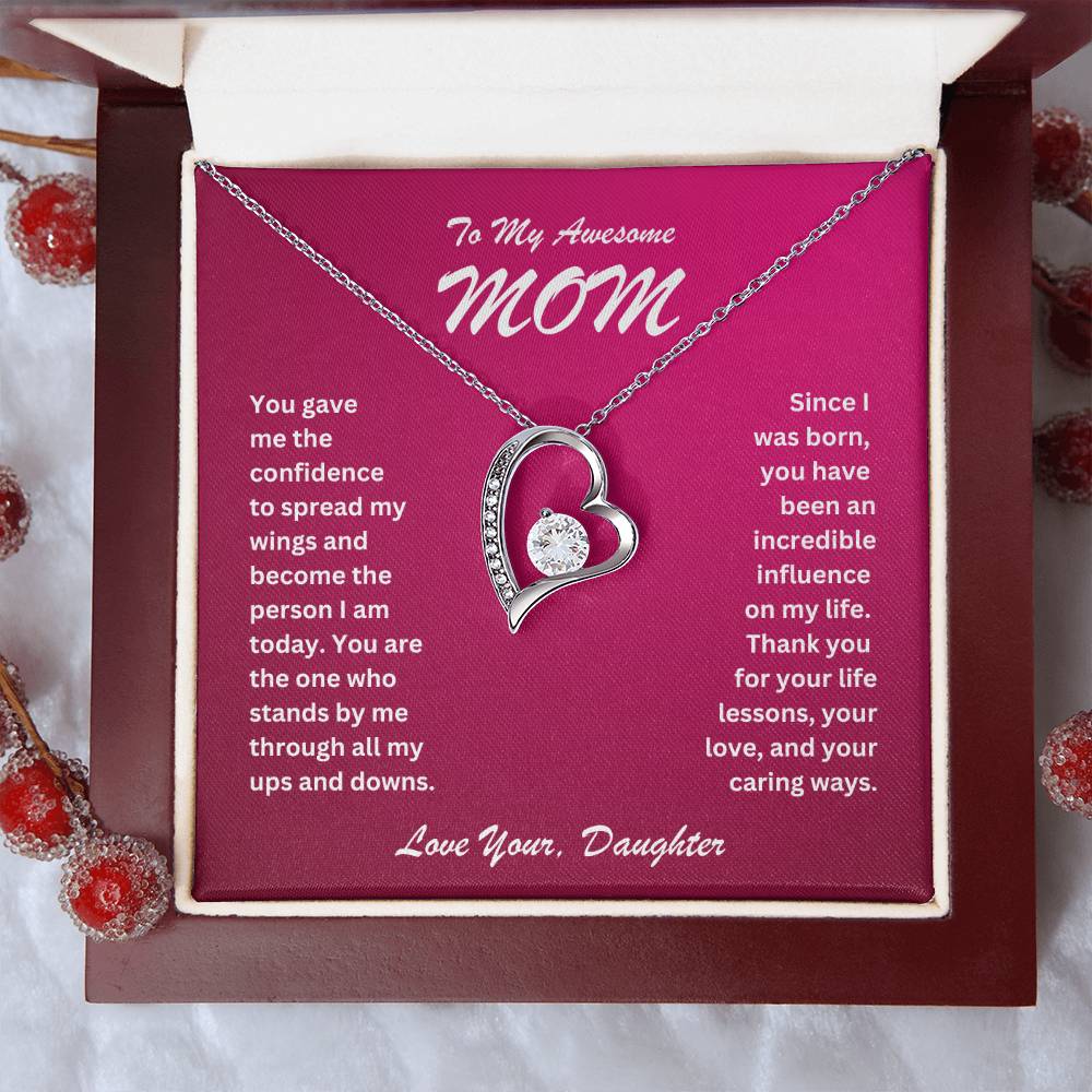 Mom- Spread my wings-Forever Love Necklace