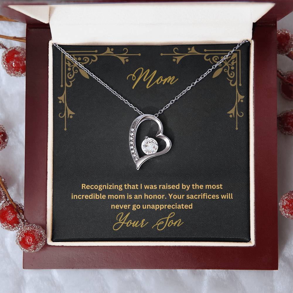 Mom- Most incredible mom-Forever Love Necklace