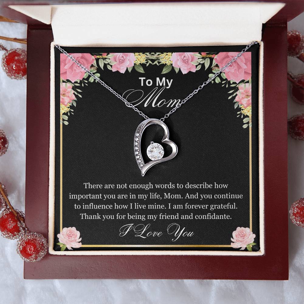 Mom- How important you are-Forever Love Necklace