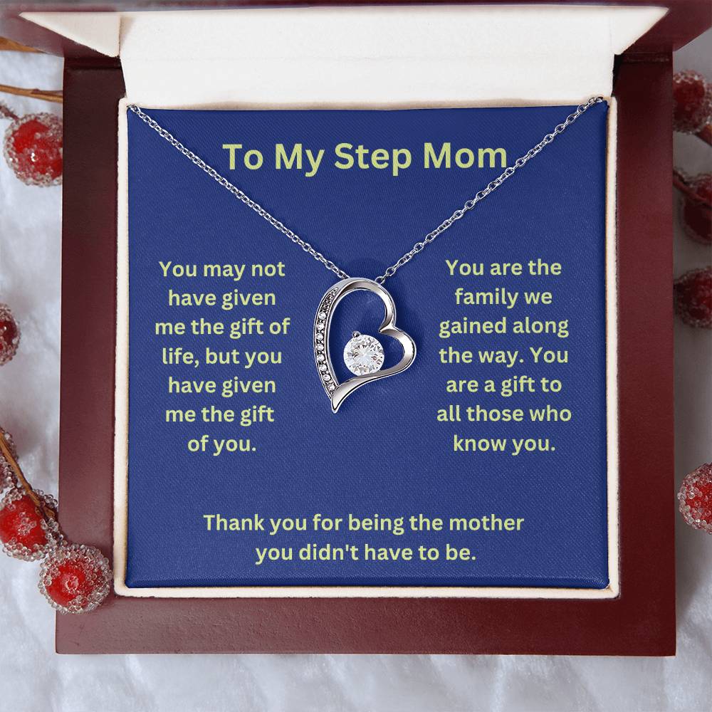 Stepmom- The gift of life-Forever Love Necklace