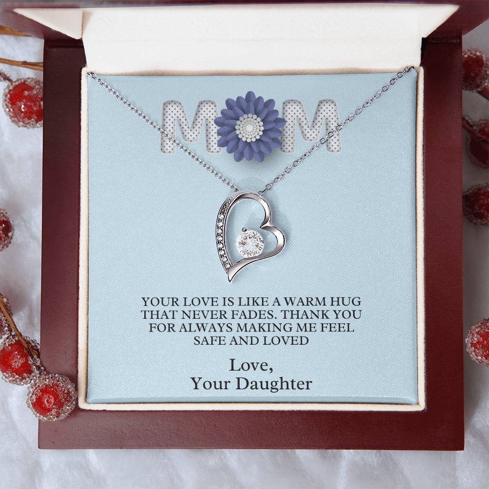 Mom- A warm hug-Forever Love Necklace