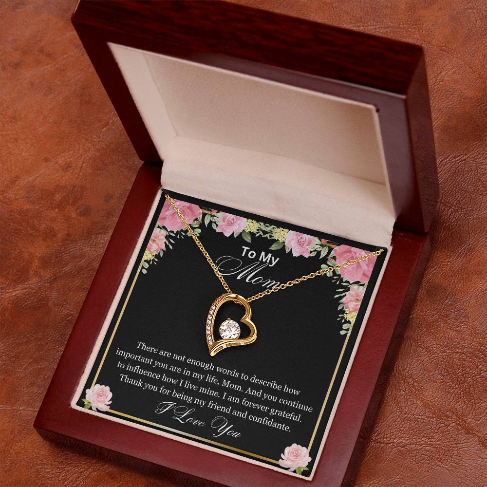 Mom- How important you are-Forever Love Necklace