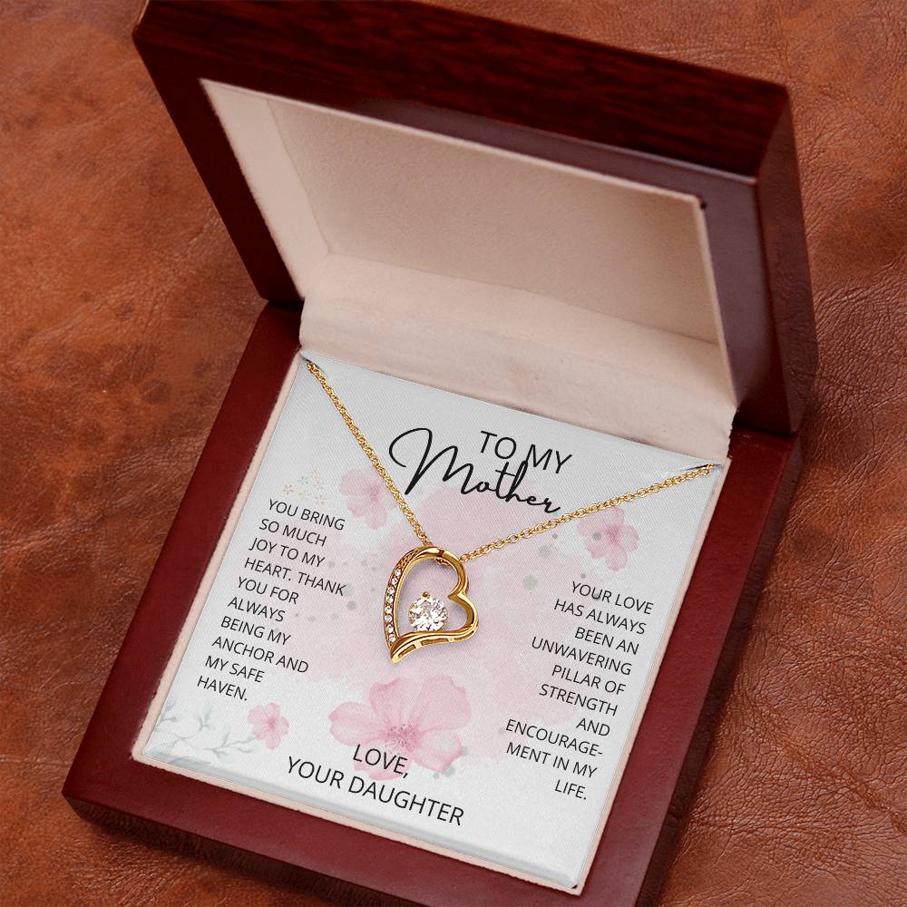 Mom- Being my anchor-Forever Love Necklace