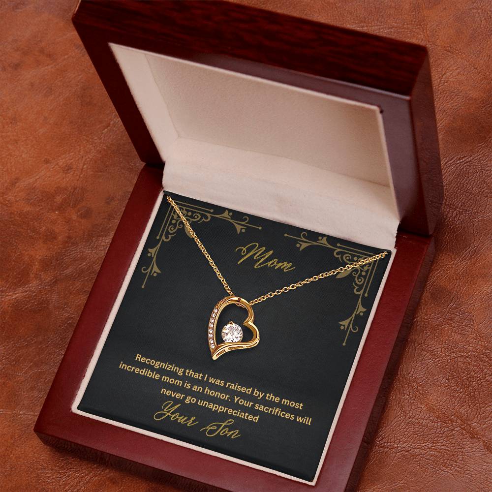 Mom- Most incredible mom-Forever Love Necklace