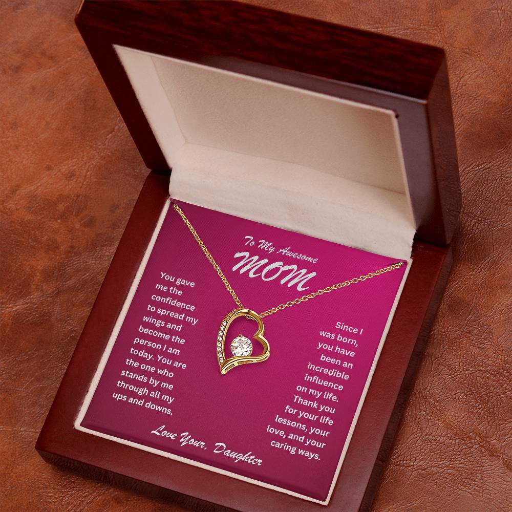 Mom- Spread my wings-Forever Love Necklace