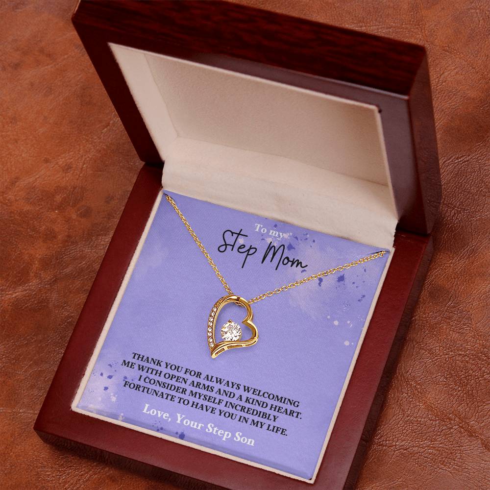 Stepmom- Fortunate to have you in my life-Forever Love Necklace