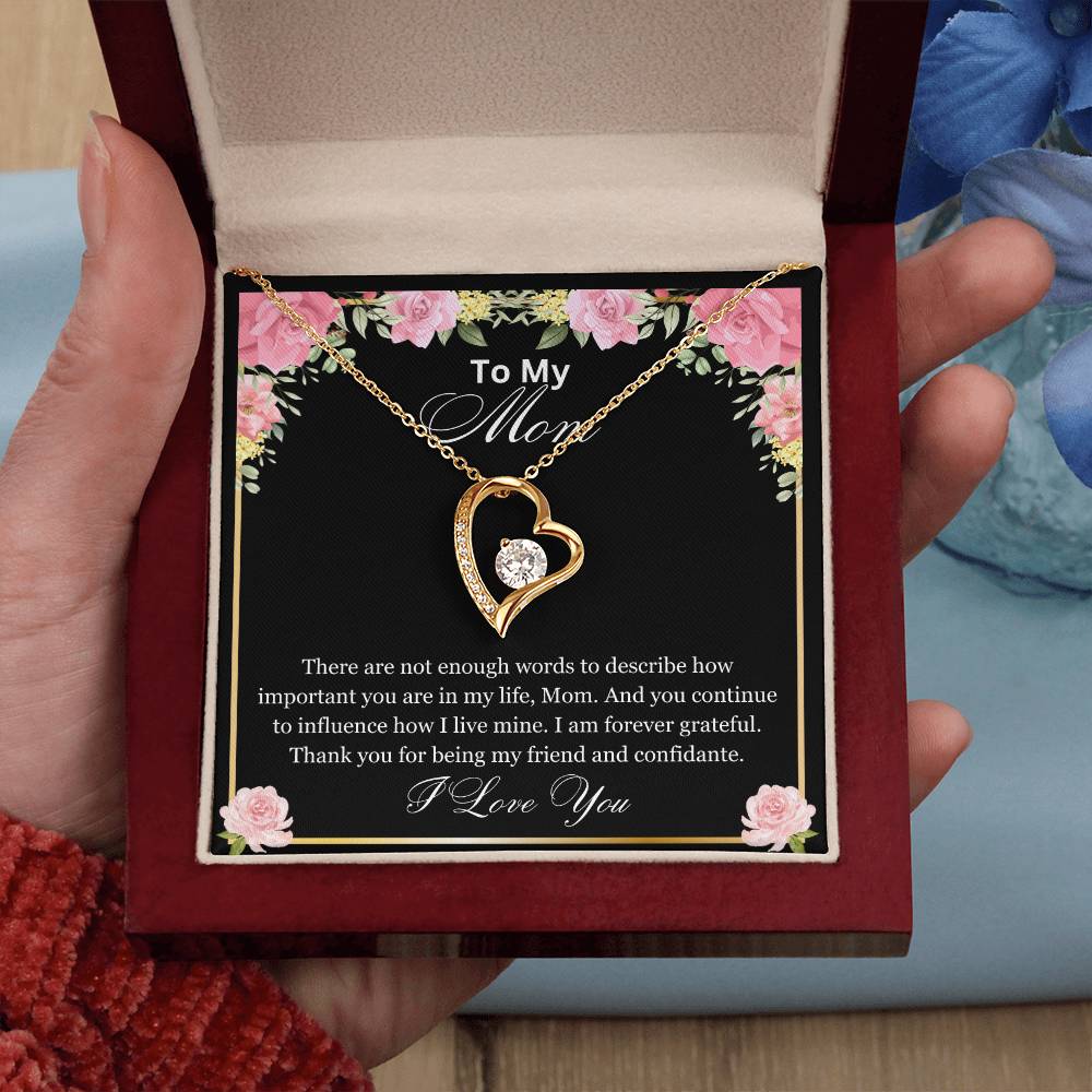 Mom- How important you are-Forever Love Necklace