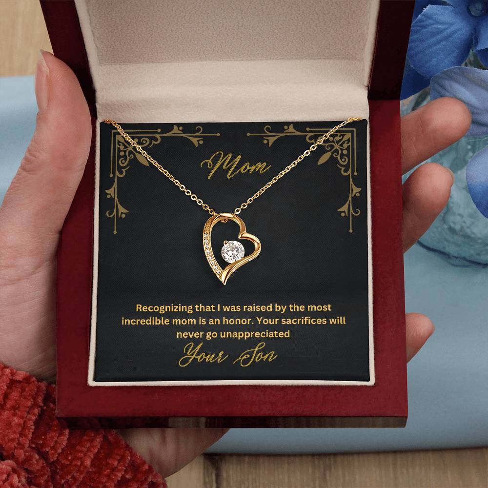 Mom- Most incredible mom-Forever Love Necklace