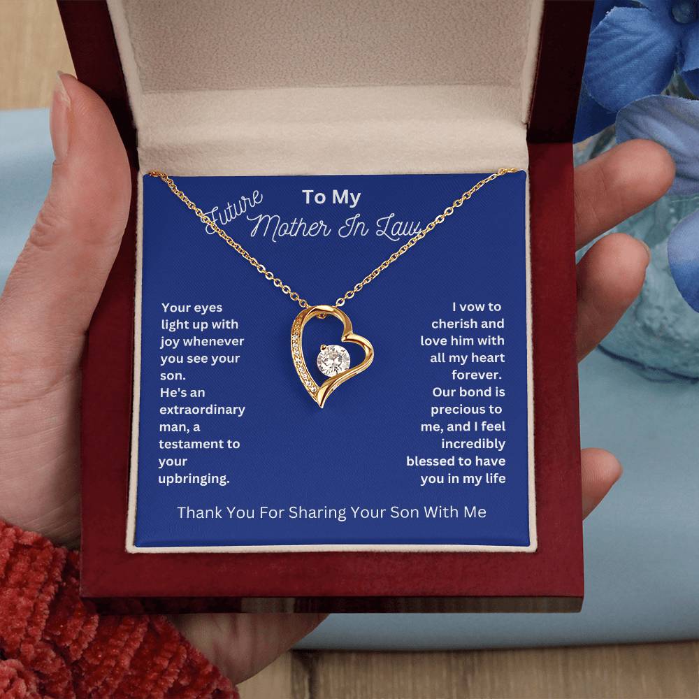 Mother-In-Law- Sharing Your Son with Me-Forever Love Necklace