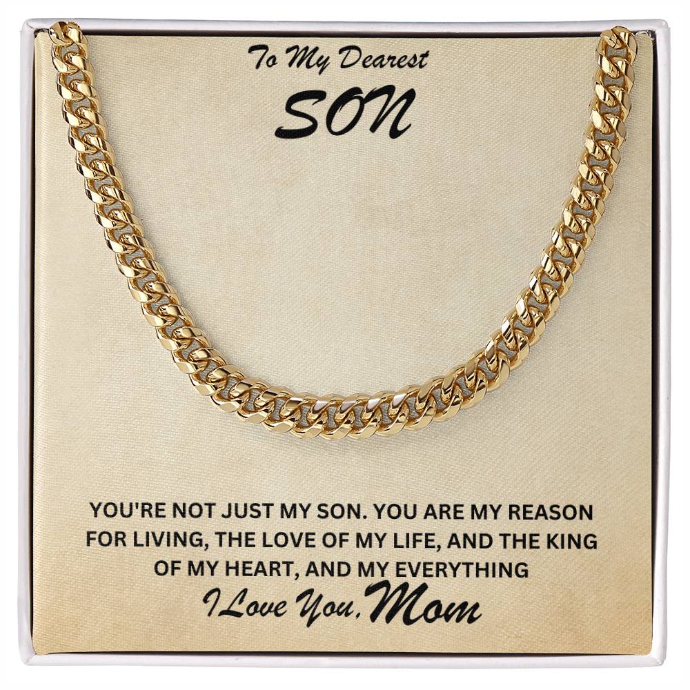 Son- My reason for living-Cuban Link Chain