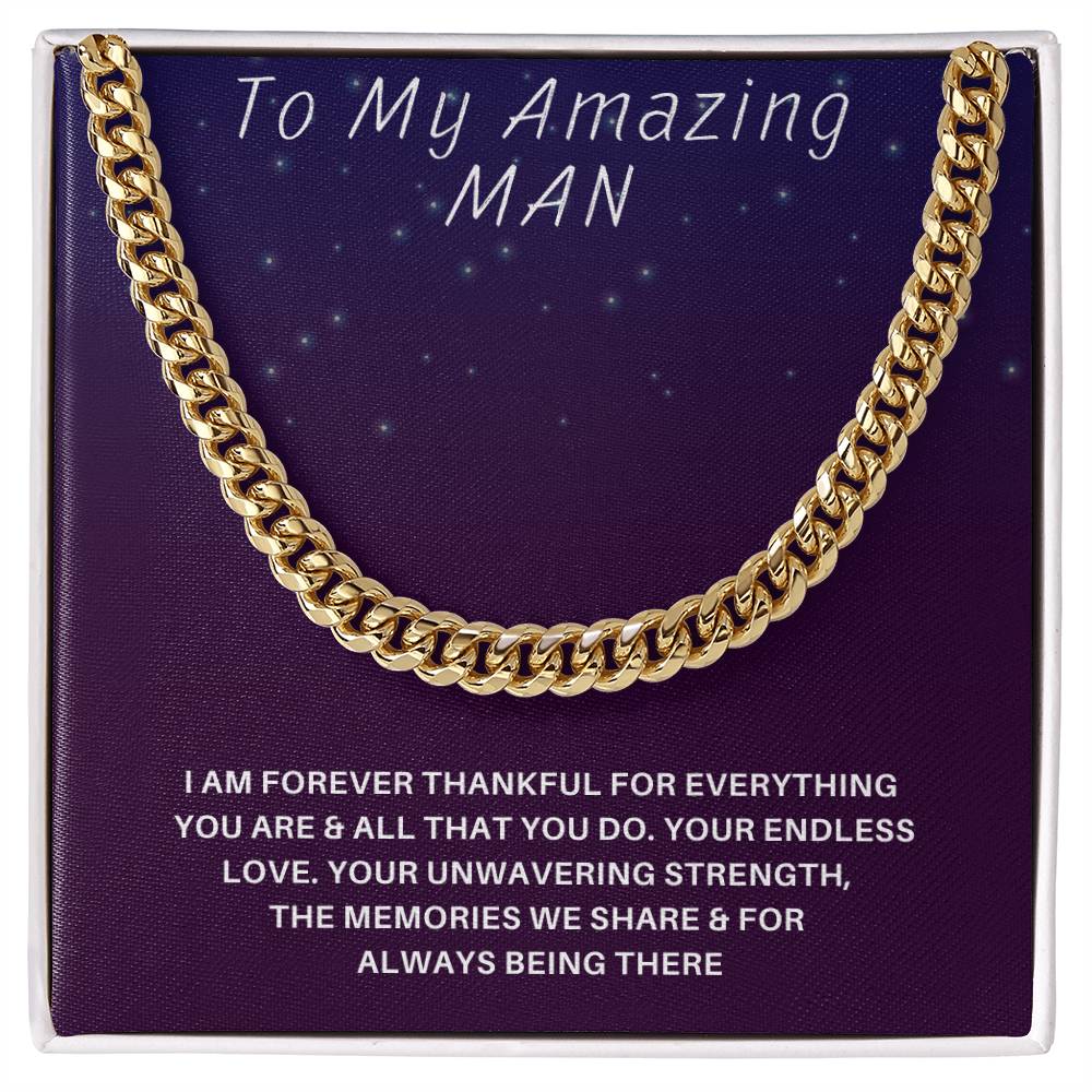 Husband- Your endless love-Cuban Link Chain