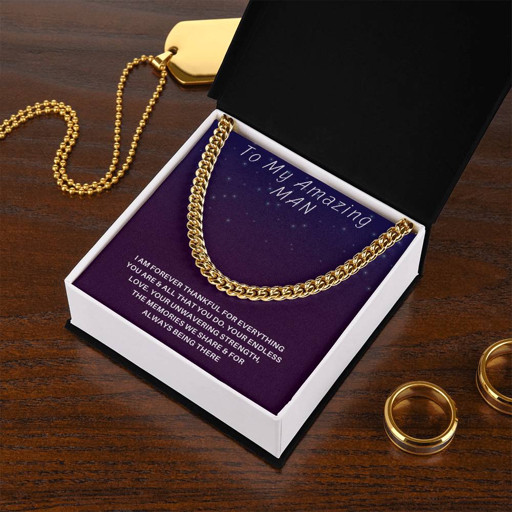 Husband- Your endless love-Cuban Link Chain