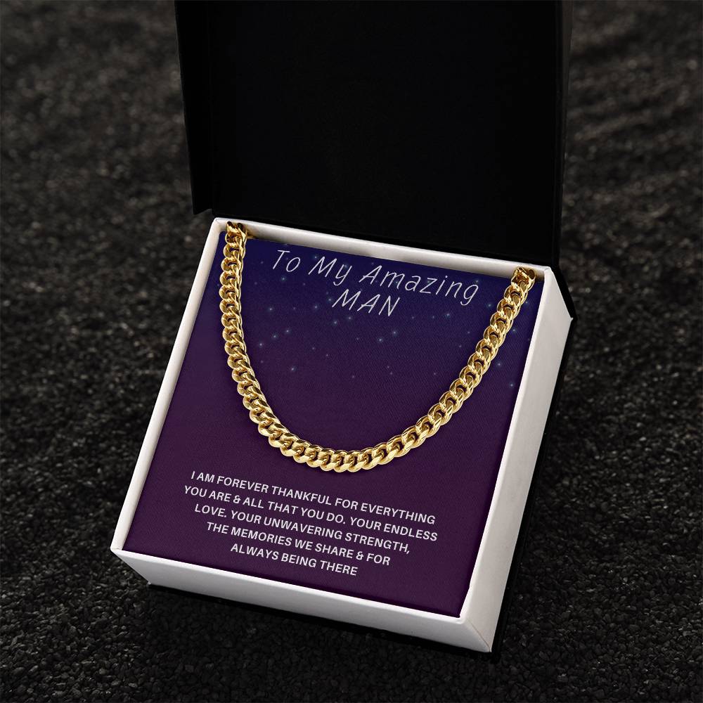 Husband- Your endless love-Cuban Link Chain