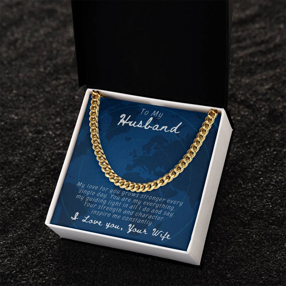 Husband- You are my everything-Cuban Link Chain