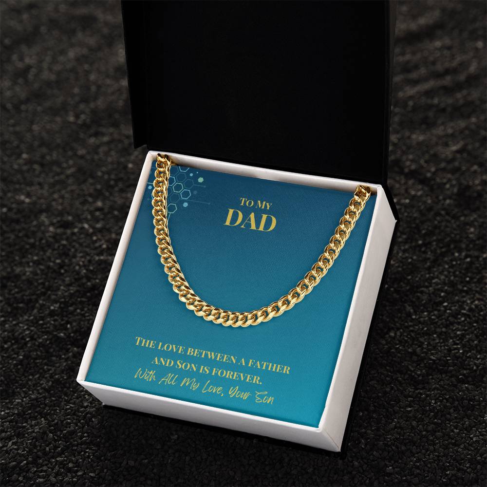 Dad- Love between a father-Cuban Link Chain