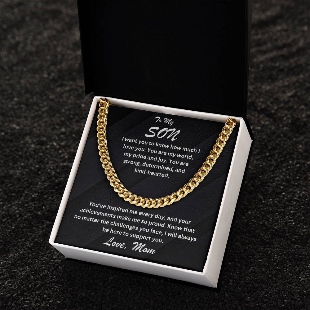 Son- You are my world-Cuban Link Chain