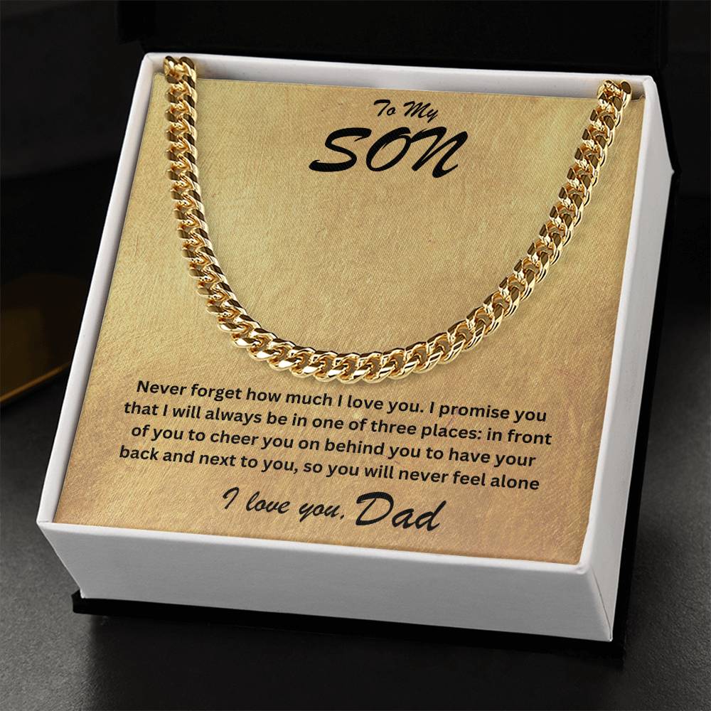 Son- One of three places-Cuban Link Chain