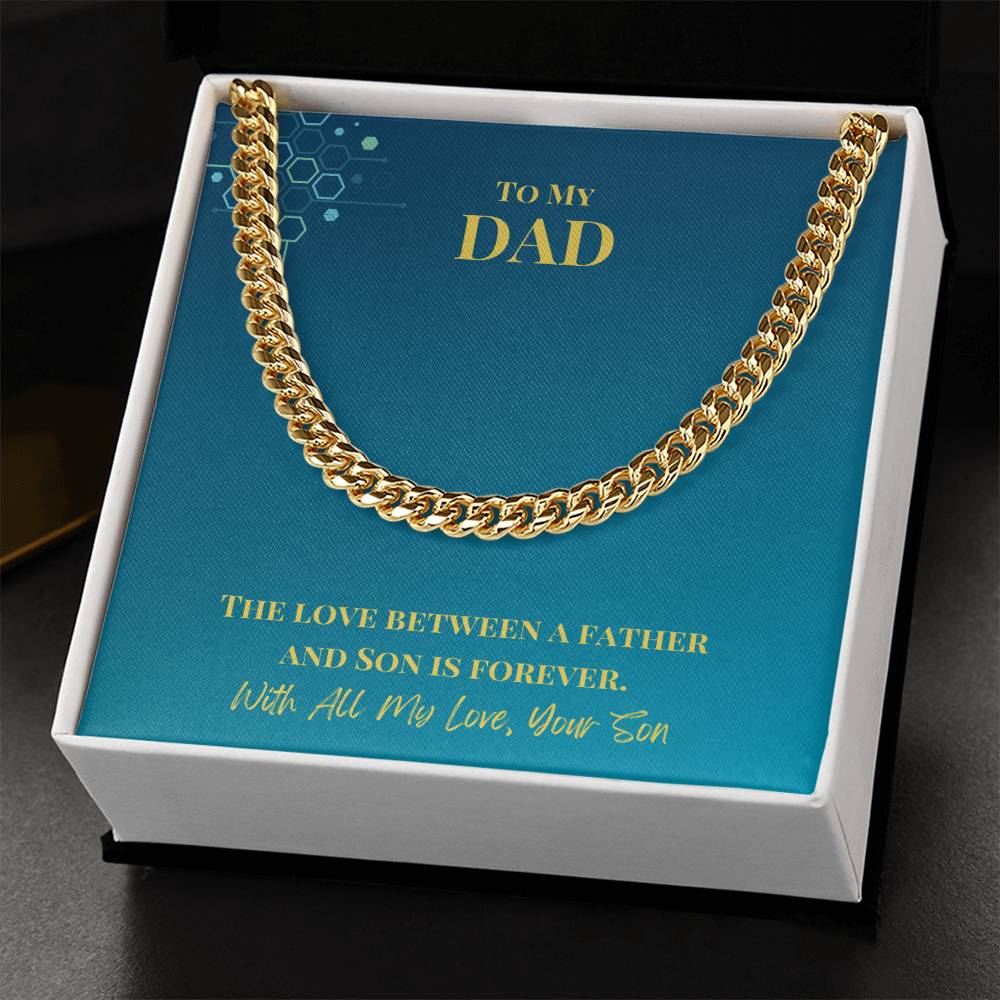 Dad- Love between a father-Cuban Link Chain