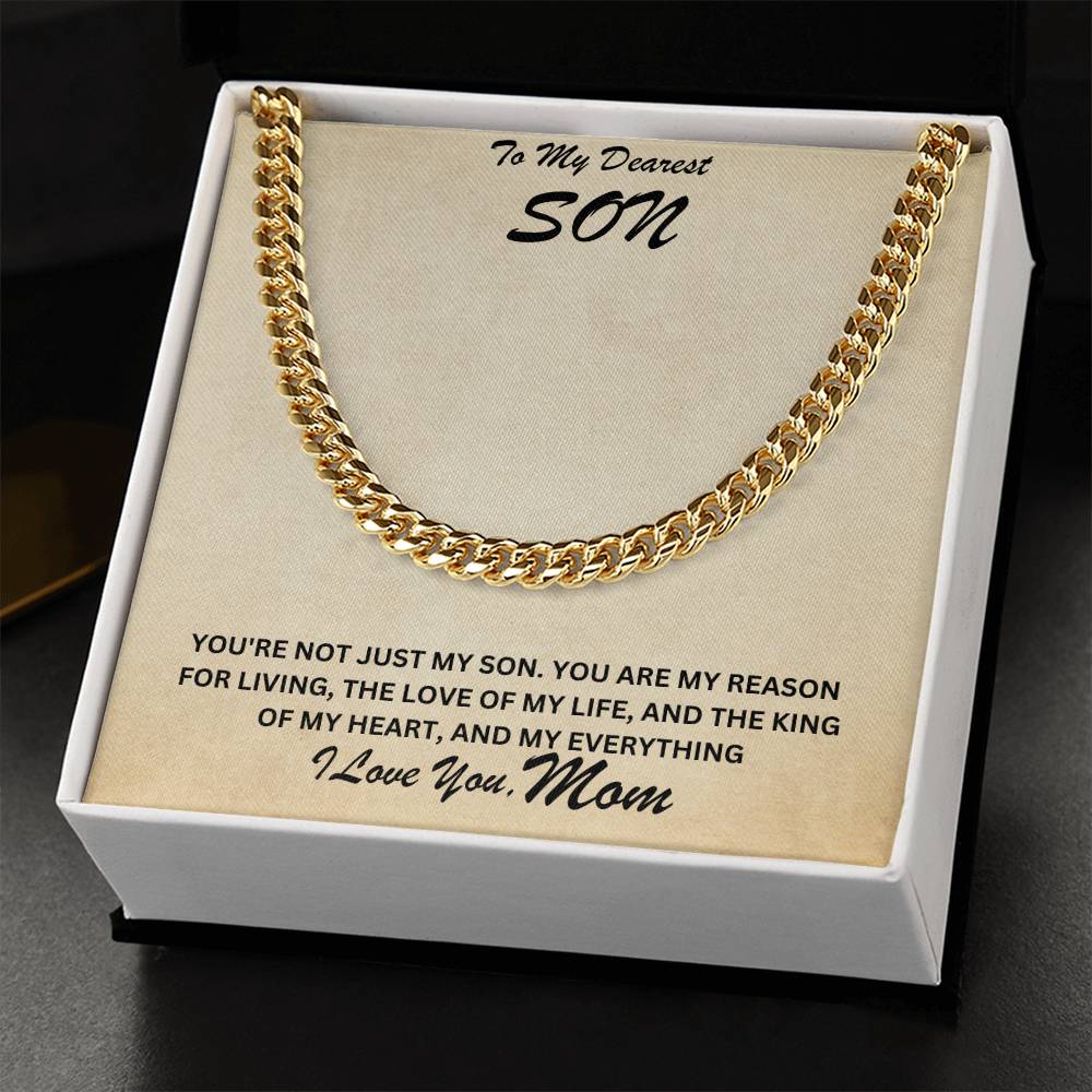 Son- My reason for living-Cuban Link Chain