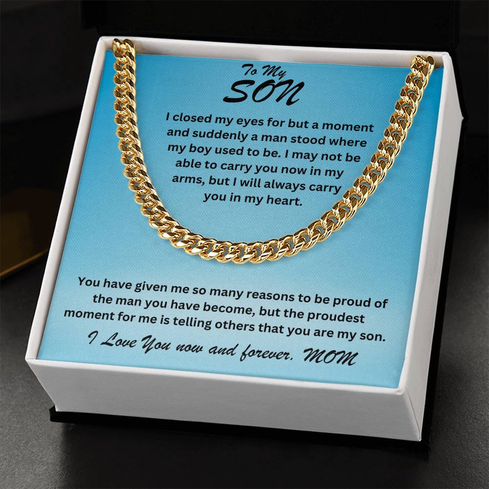 Son- I closed my eyes	-Cuban Link Chain