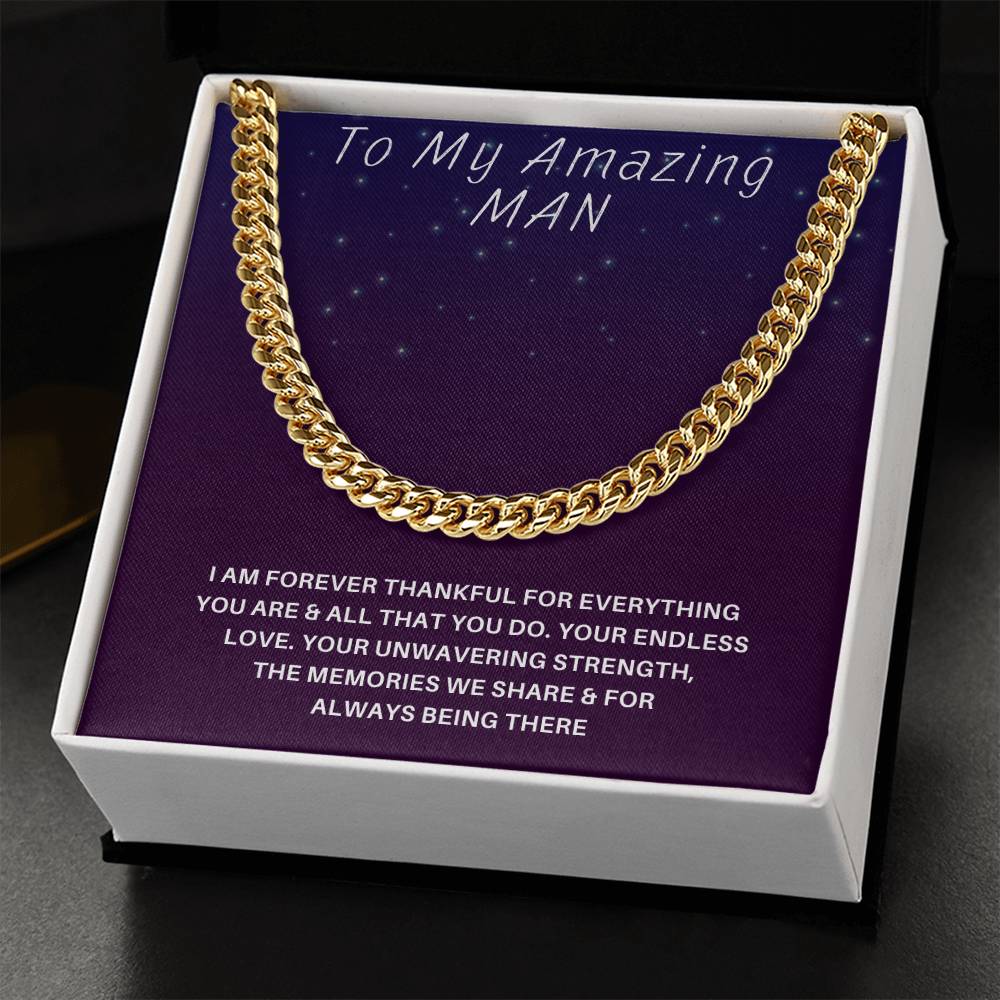 Husband- Your endless love-Cuban Link Chain