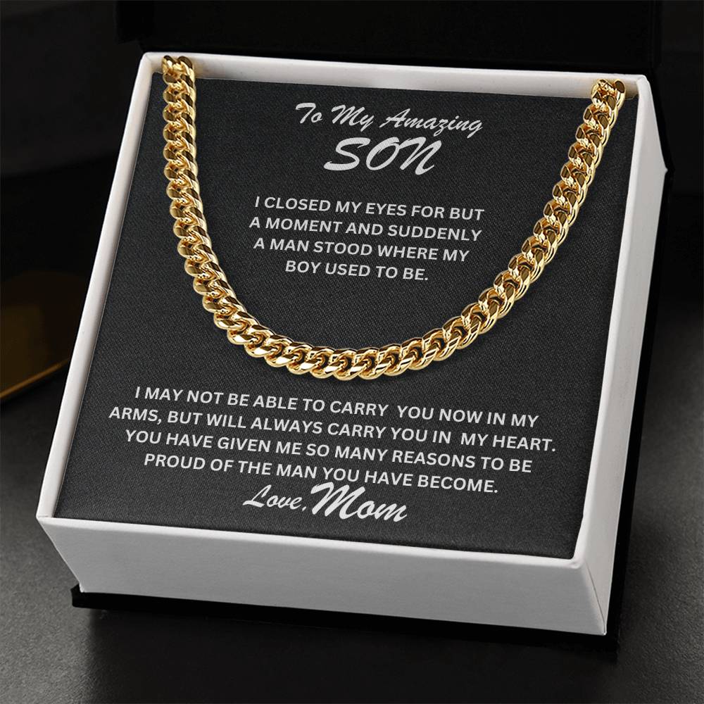 Son- I closed my eyes	-Cuban Link Chain