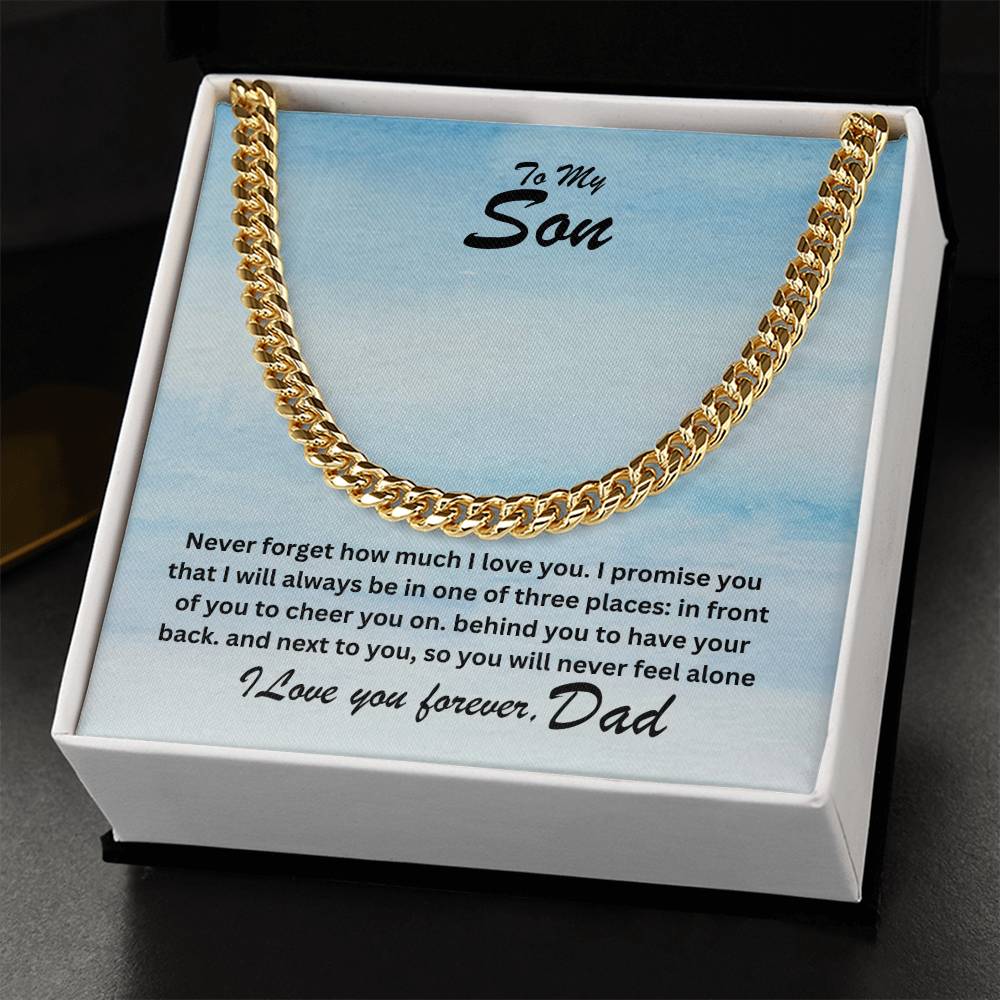 Son- One of three places-Cuban Link Chain