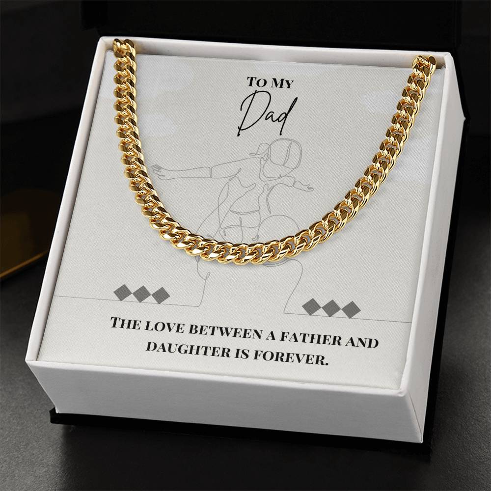 Dad- Love between a father-Cuban Link Chain