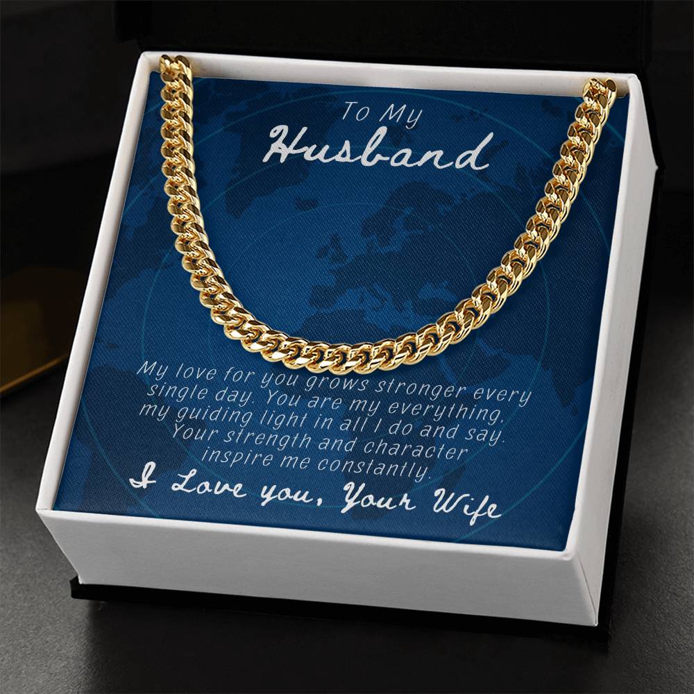 Husband- You are my everything-Cuban Link Chain