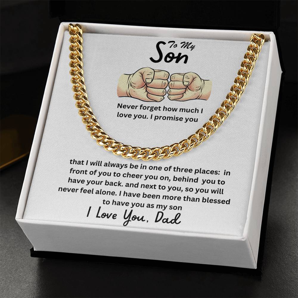 Son- One of three places-Cuban Link Chain