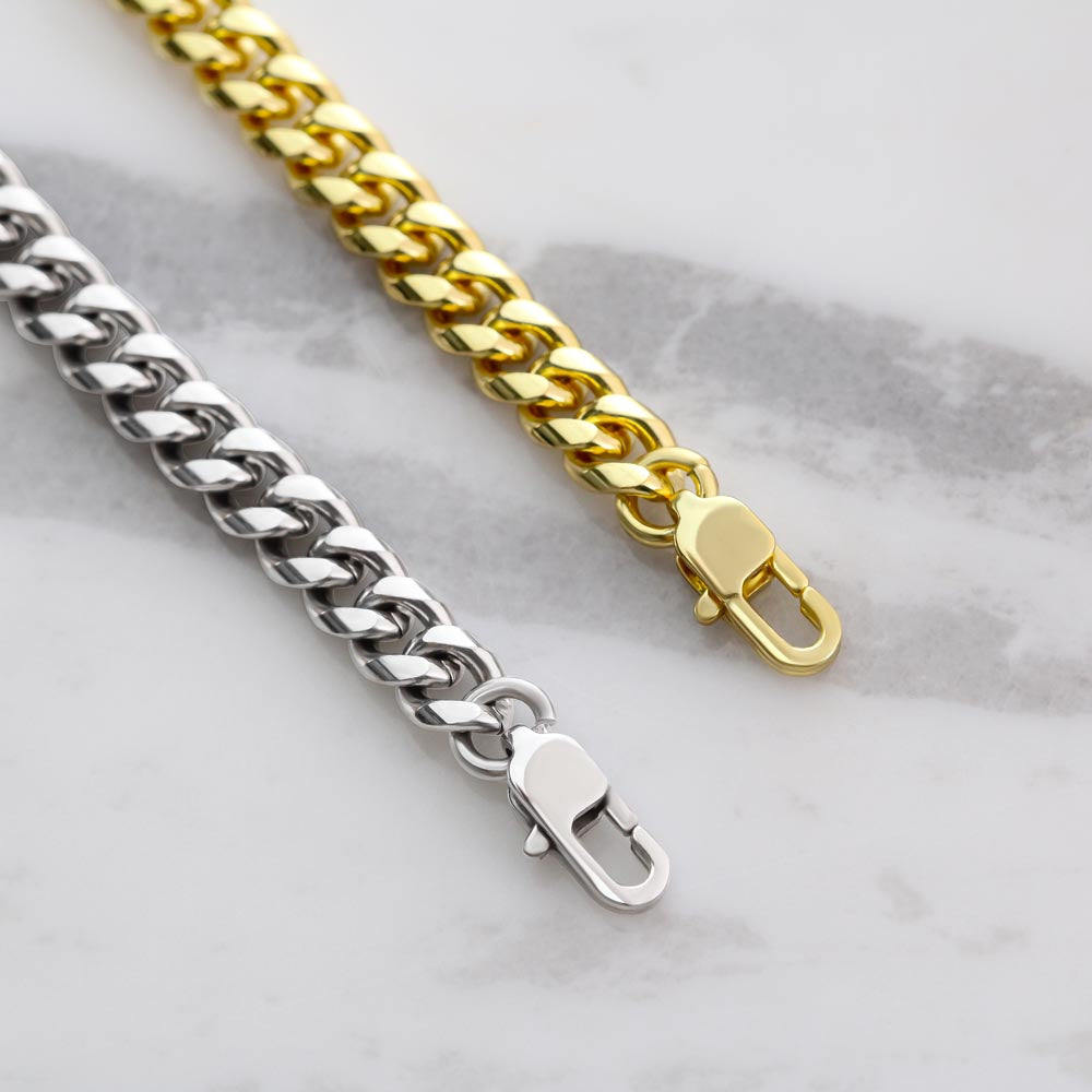 Dad- The quiet strength-Cuban Link Chain