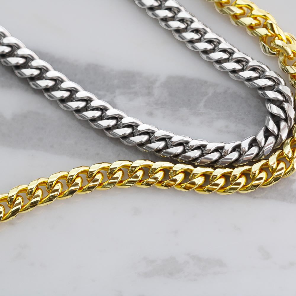 Dad- My guiding light-Cuban Link Chain