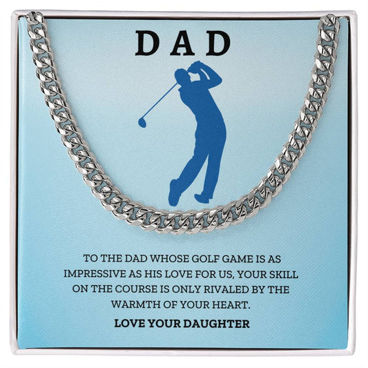 Dad- His love for us-Cuban Link Chain