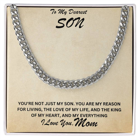 Son- My reason for living-Cuban Link Chain