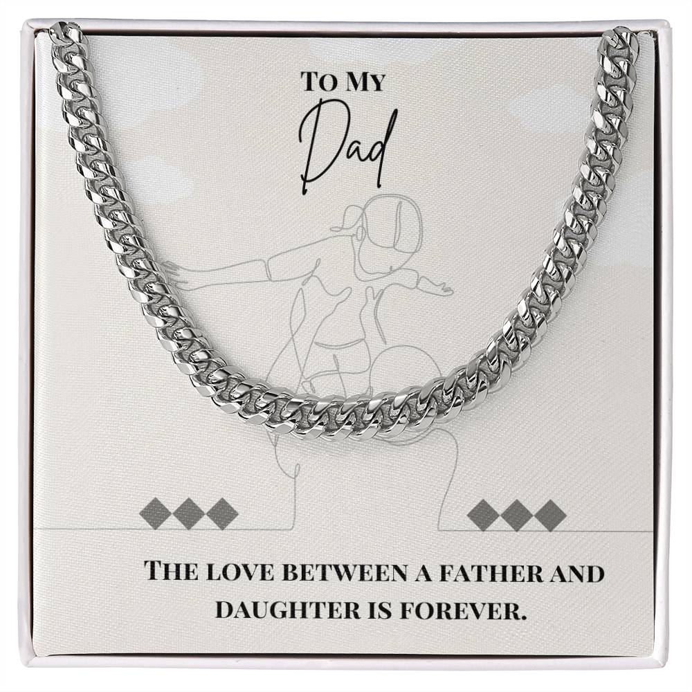 Dad- Love between a father-Cuban Link Chain