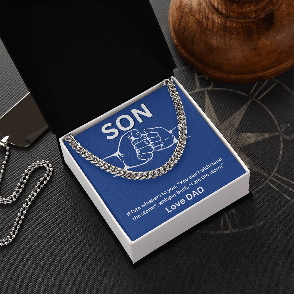 Son- I am the storm -Cuban Link Chain