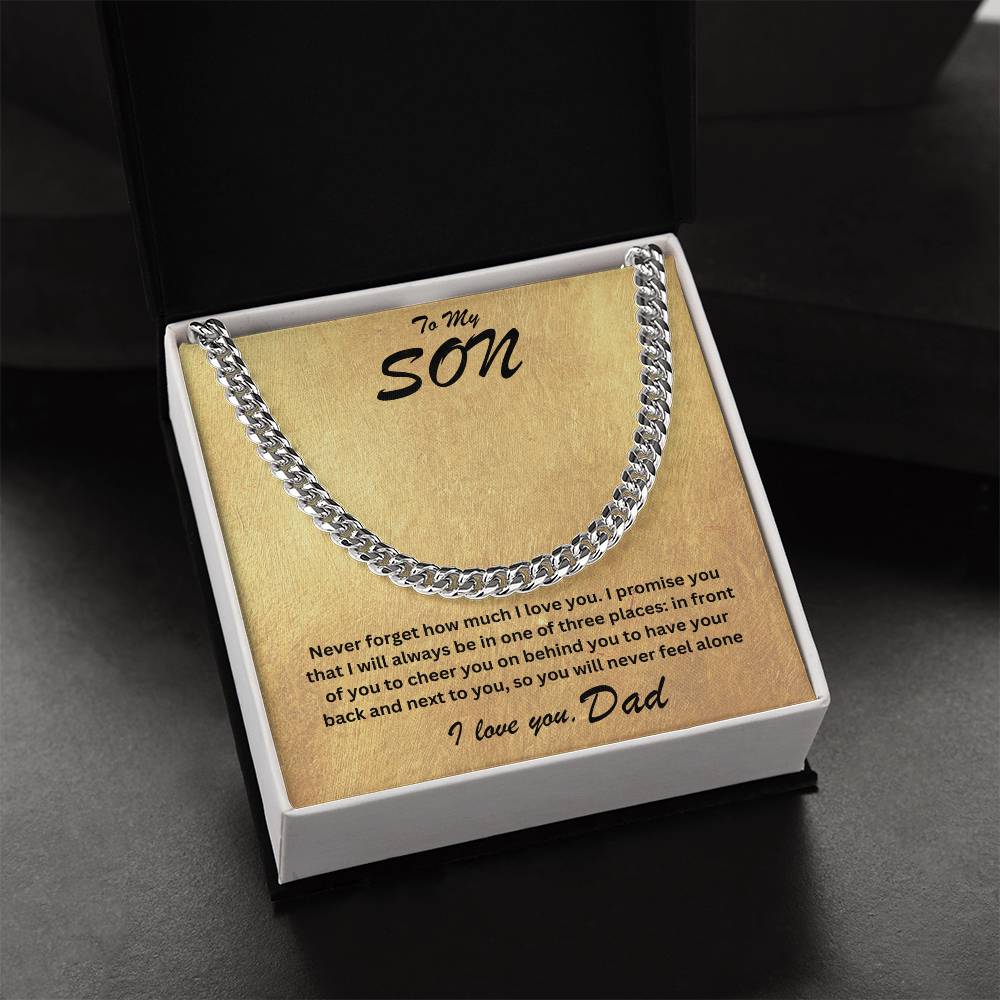 Son- One of three places-Cuban Link Chain