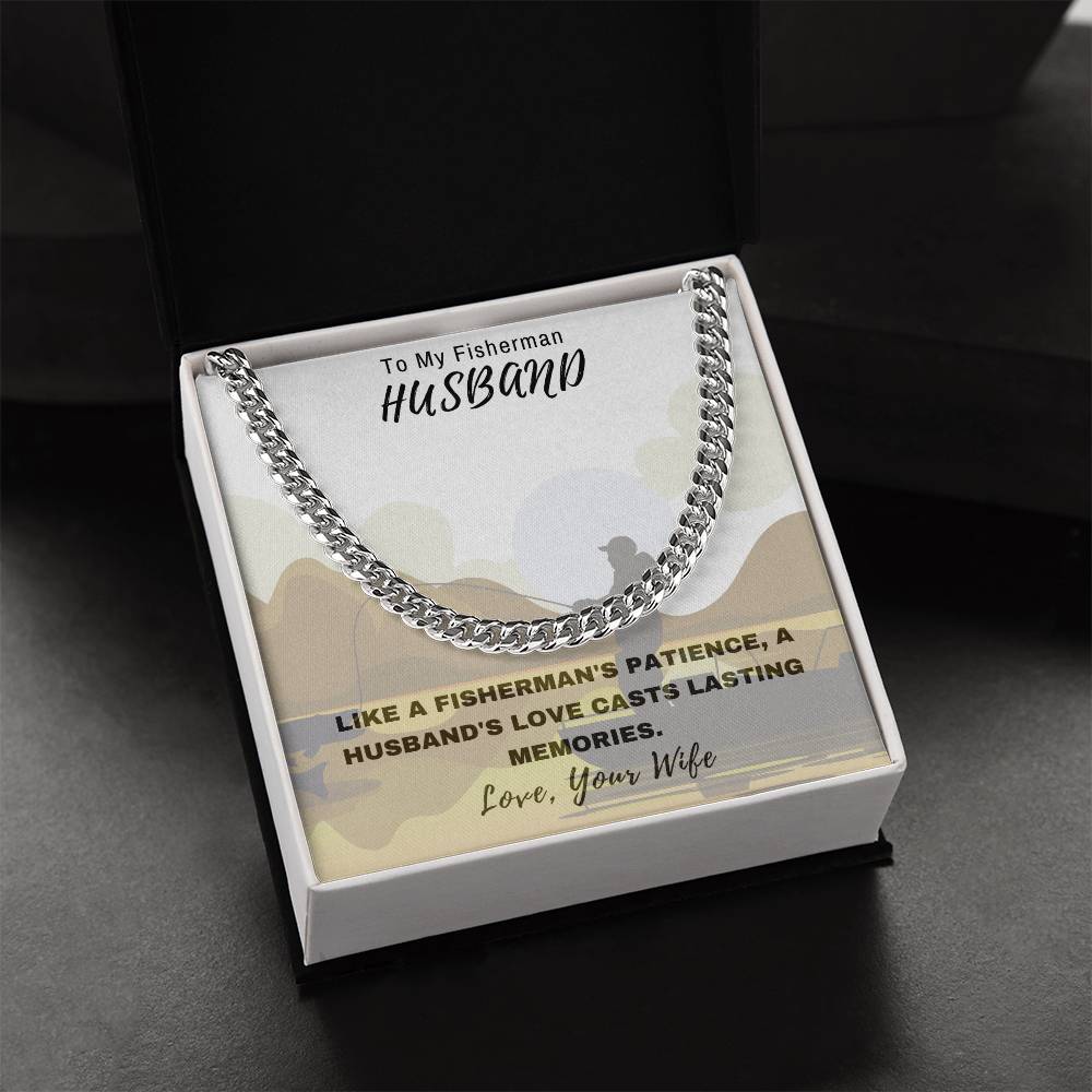 Husband- Fisherman-Cuban Link Chain