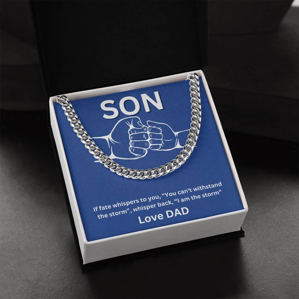 Son- I am the storm -Cuban Link Chain