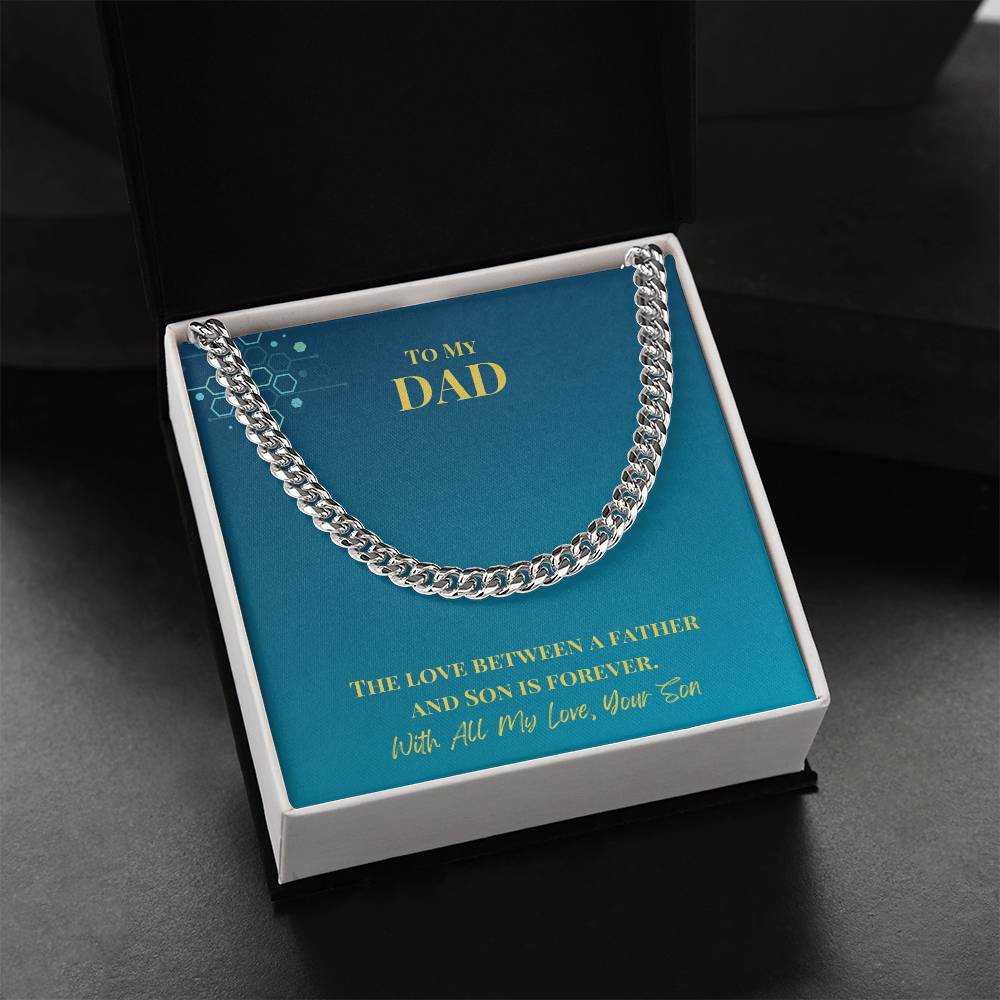 Dad- Love between a father-Cuban Link Chain