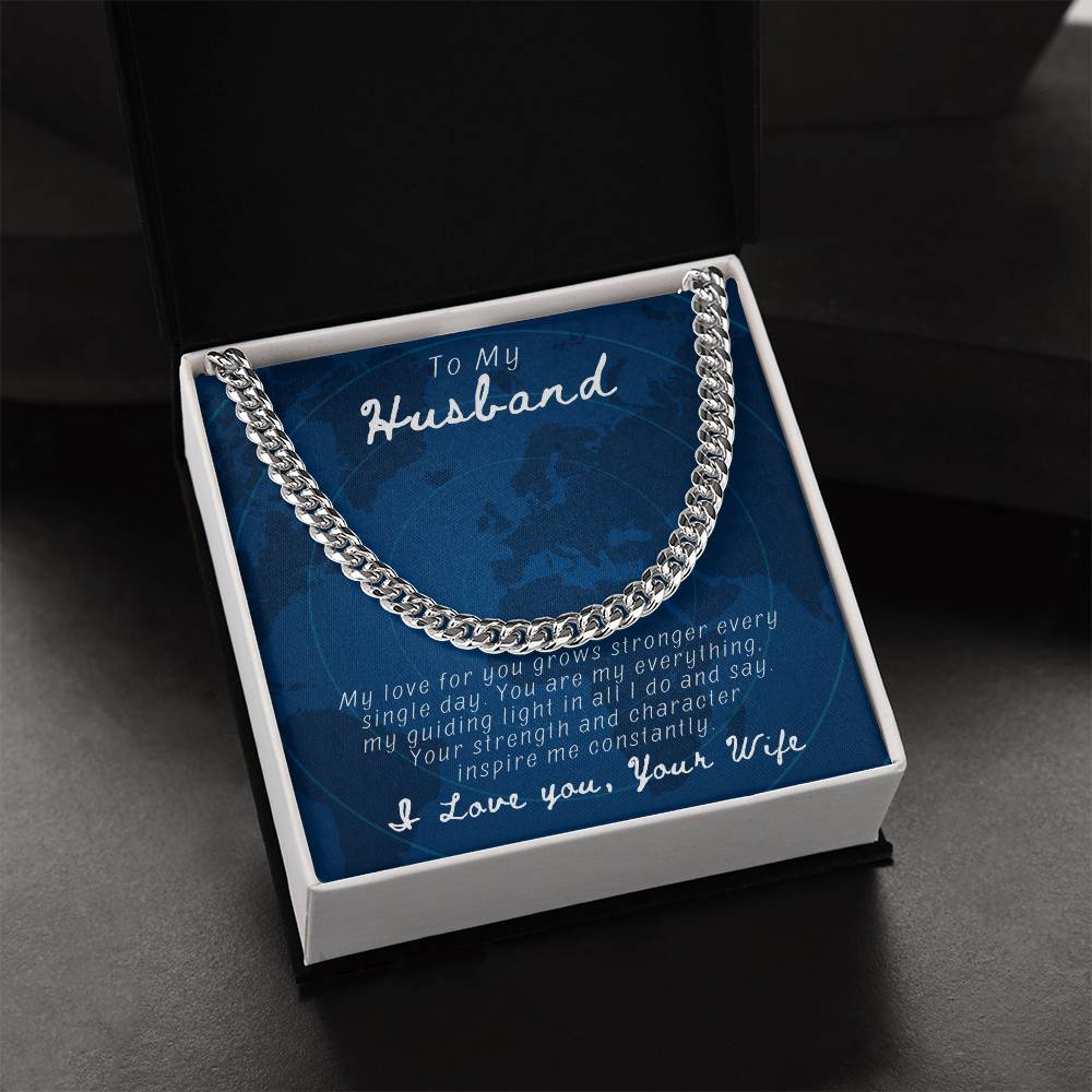 Husband- You are my everything-Cuban Link Chain