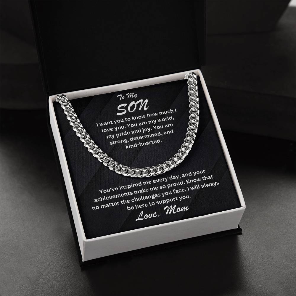 Son- You are my world-Cuban Link Chain