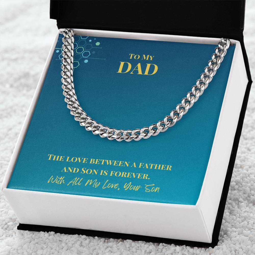 Dad- Love between a father-Cuban Link Chain