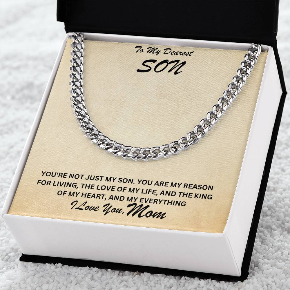 Son- My reason for living-Cuban Link Chain