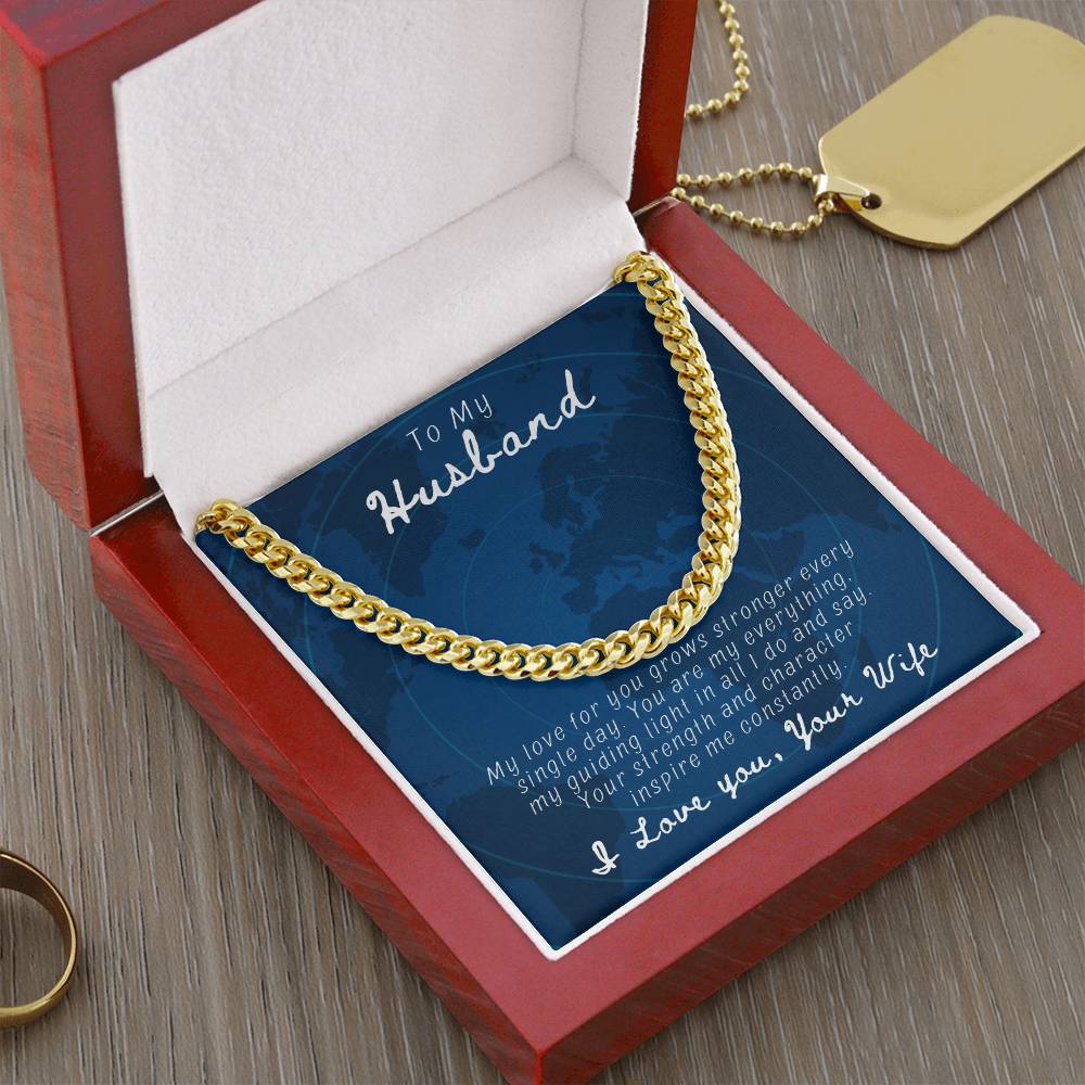 Husband- You are my everything-Cuban Link Chain