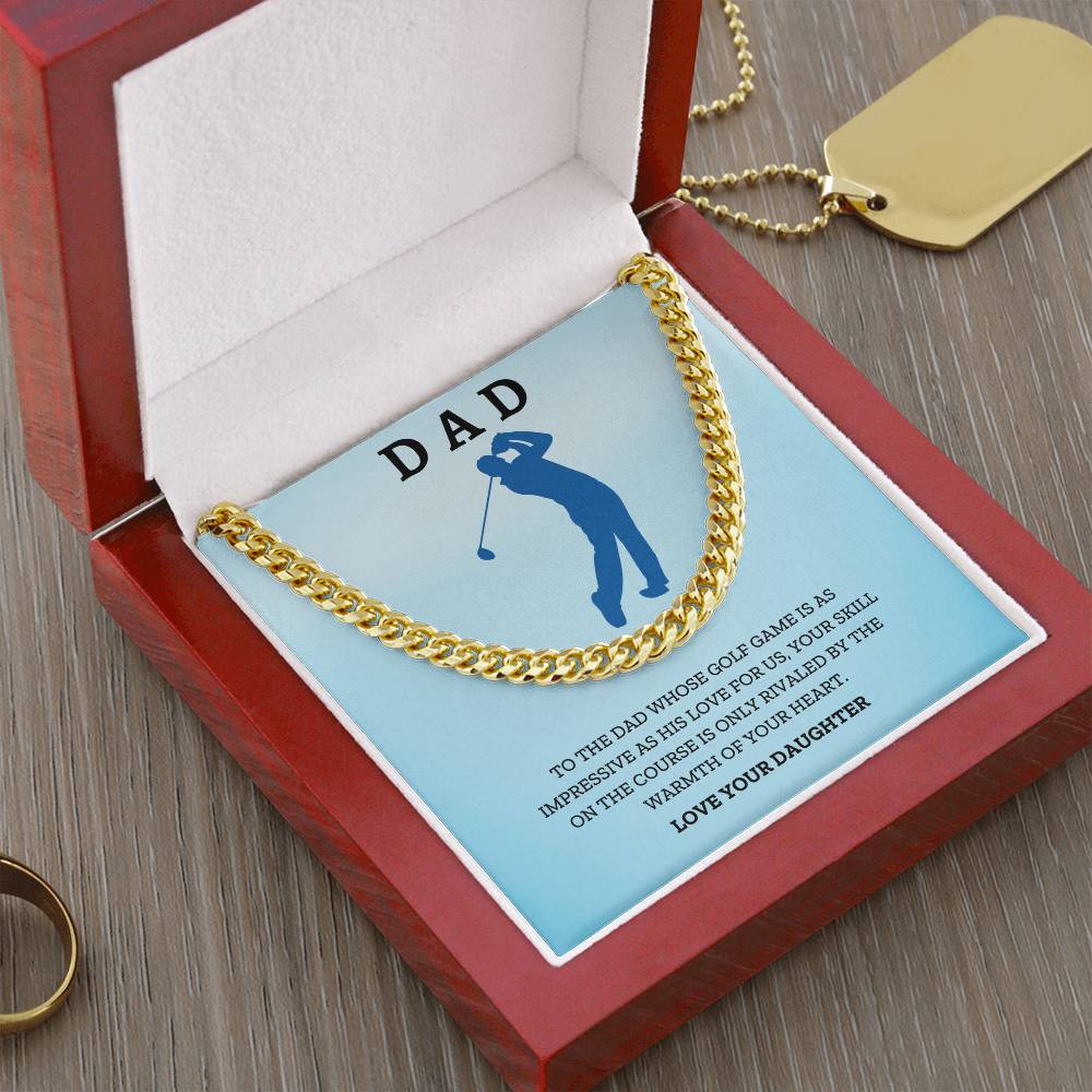 Dad- His love for us-Cuban Link Chain