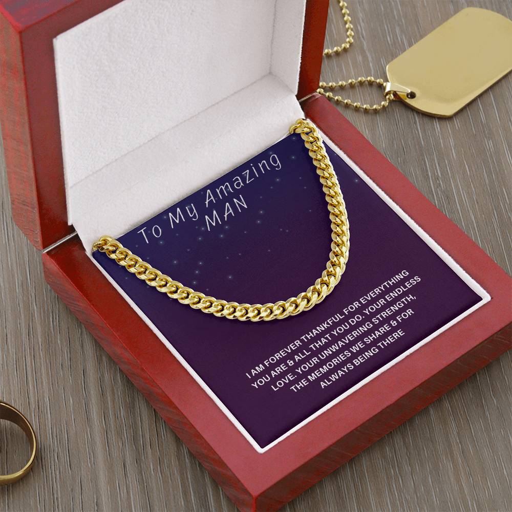 Husband- Your endless love-Cuban Link Chain