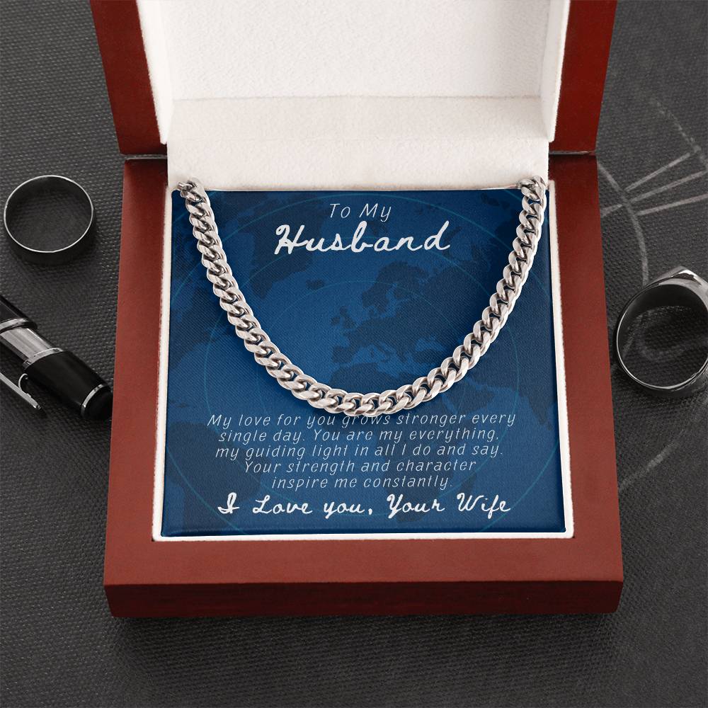 Husband- You are my everything-Cuban Link Chain